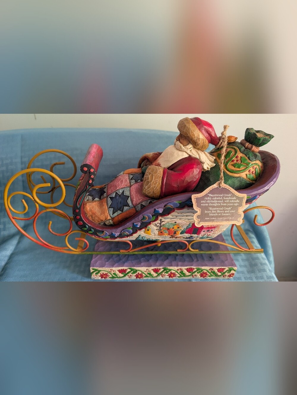 Jim Shore Heartwood Creek Multicolor Floral Nativity Plaque